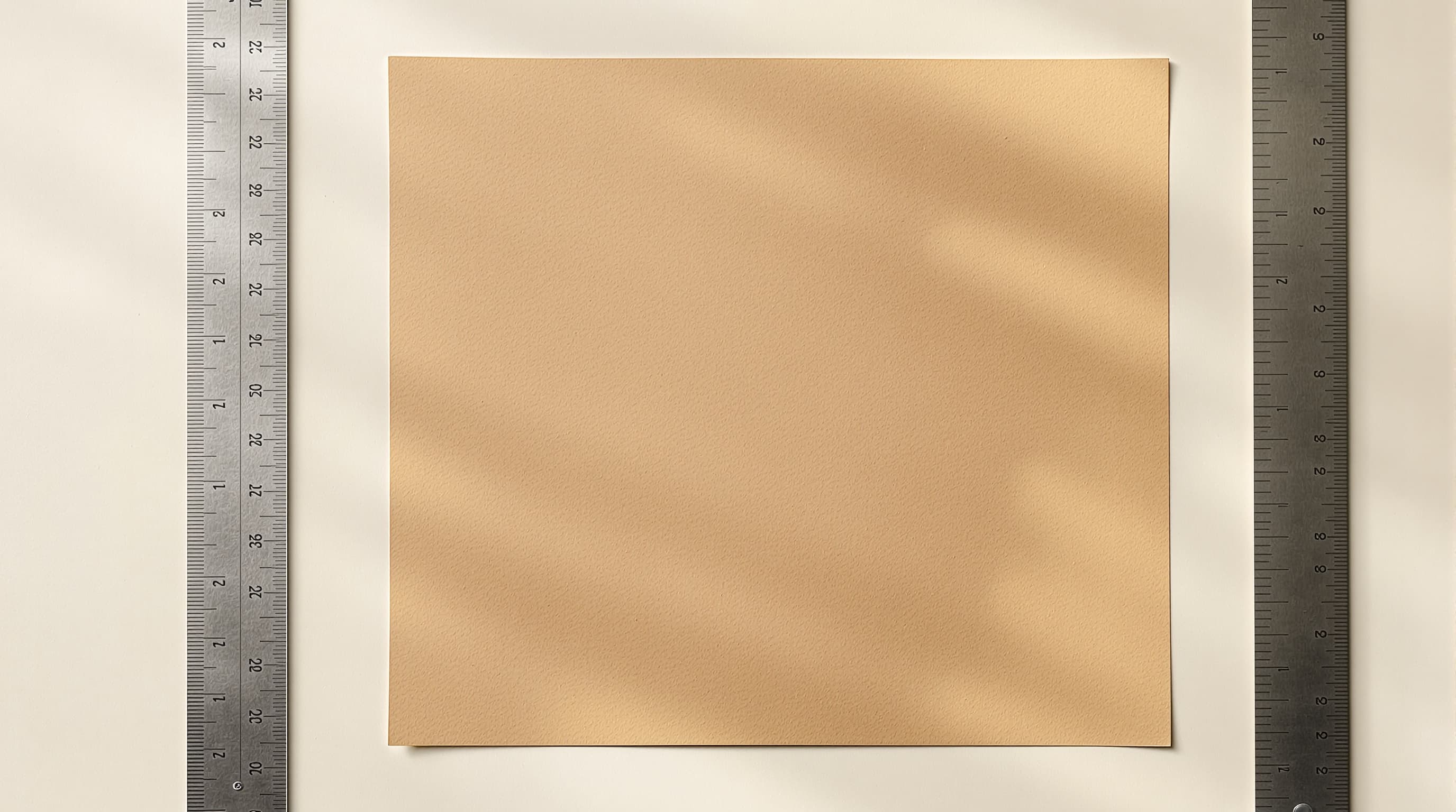 Fondale da studio bianco semplice con un riquadro di stampa fotografica alto tracciato sopra